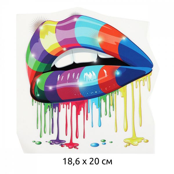 Термотрансфер 1285 Губы 18.6х20см, уп.10 шт