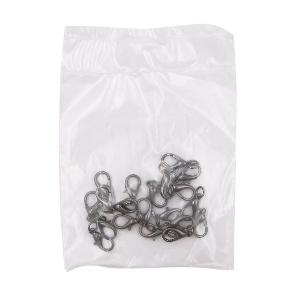 Замок для бус 21х10 мм (in 5 мм), черный никель, ГМХ14167, 20 шт