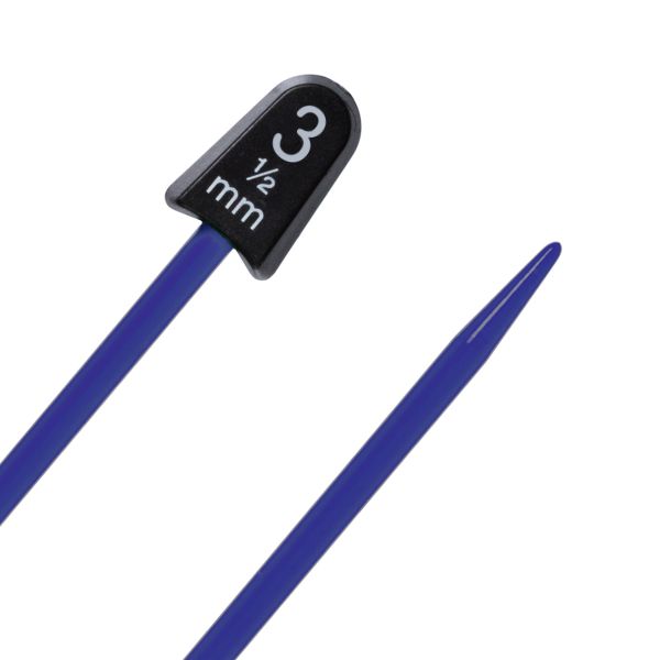 Спицы прямые ⌀3.5 мм, 17 см, 2 шт, синие, Prym 218401