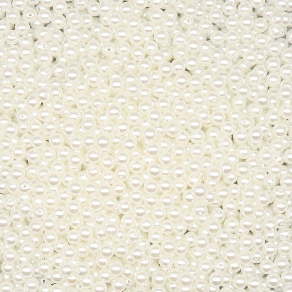 Бусины пластик ⌀8 мм, 500 г, 001 NL белый, Astra&Craft, 7706545/7738652