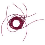 Канитель металлизированная Малиновый 1 мм, 5±0,1г