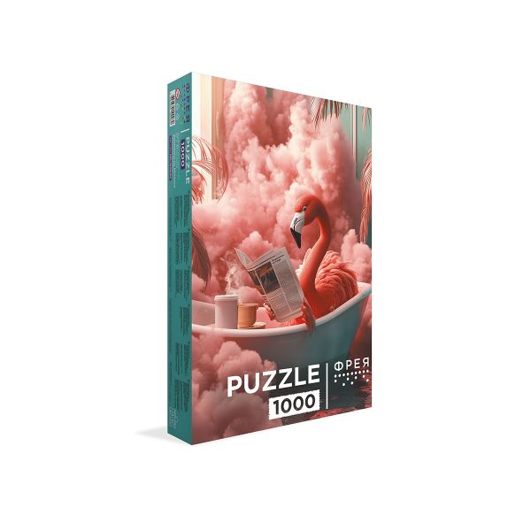 Пазл 1000 элементов, PZL-1000/82 Фламинго на релаксе, Фрея