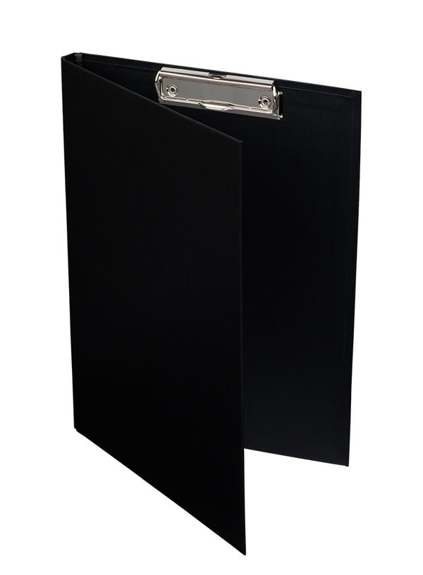 Папка-планшет PVC с крышкой мет. прижим A4, 25 шт, черный EC18821, Expert Complete