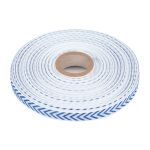 Лента (тесьма) жаккардовая 10.0 мм / 25±1 метров, Орнамент для северных народов, рис 9880 синий, Gamma C3853 (C3752)