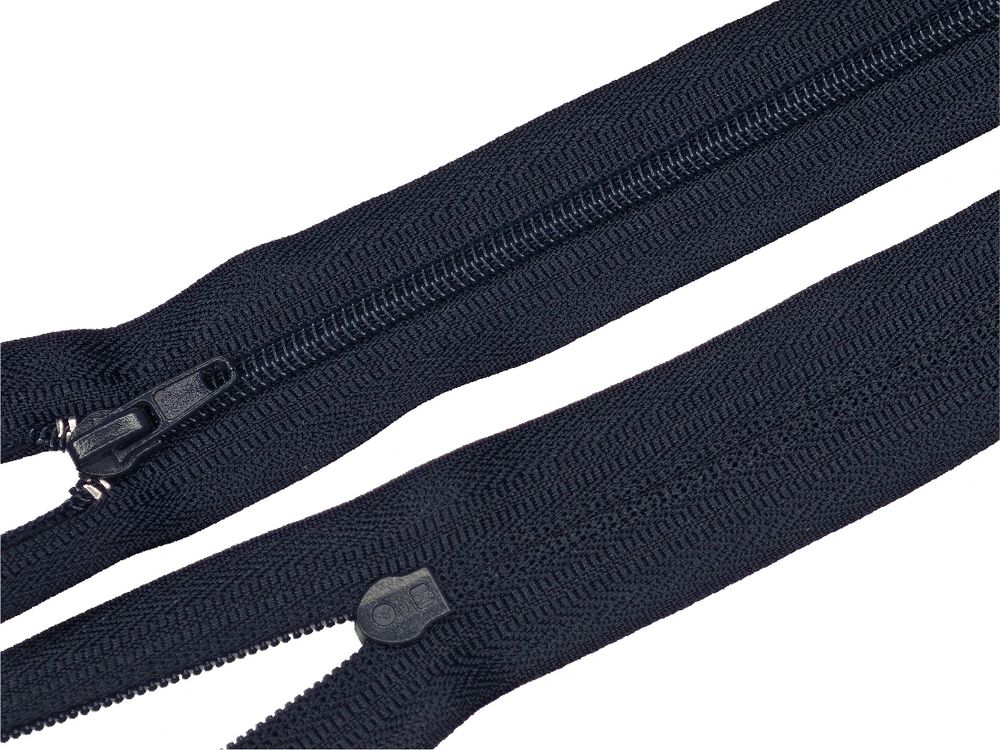 Молния спираль (витая) (цв.SBS) брючная Т4 (4 мм) 1 зам., н/раз., 20 см, автомат, S-233 темно-синий, 100 шт