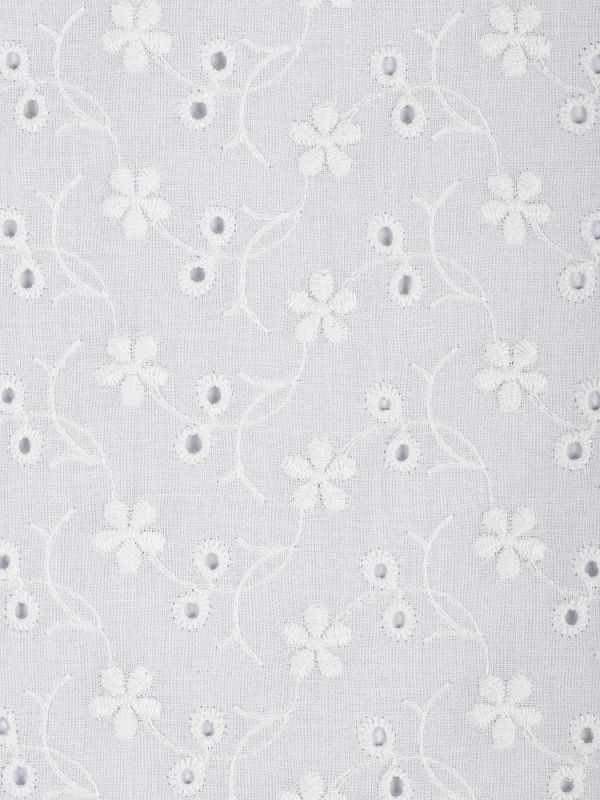 Ткань шитьё (прошва) 100 г/м², 150 см / 2 метра, TBY.Emb.8067.1.2, цв.01 белый