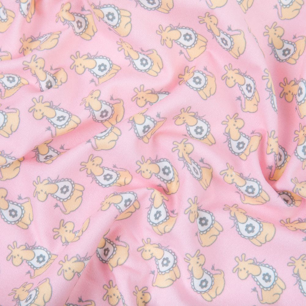 Ткань для пэчворка Peppy Молочные сны фланель, рулон 112 см / 5 метров, МС-02 розовый, Peppy