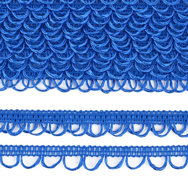 Тесьма отделочная UU 207 ярк.голубой 18-19 мм, уп.16,45м