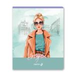 Тетрадь ученическая общая, твин лак A5 60 л. на скобе 65 г/м², белизна 100% 10 шт клетка, 01520 Между нами, девочками, Светоч Т201