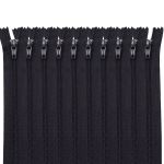 Молния спираль (витая) Т3 (3 мм) 1 зам., н/раз., 20 см, графитовый, нейлон, 10 шт