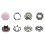 Кнопка рубашечная (джерси) закрытая ⌀7.8 мм, ≈144 шт, МЕТАЛЛ, эмаль, 133 розовый, NEW STAR