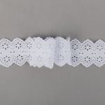 Кружево шитьё 57 мм / 9±0.2 метров, Турция, белый, Gamma GYEM-5700