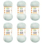 Пряжа Вязь Мягкий хлопок / уп.6 мот. по 50 г, 170 м, 515 светло-голубой