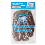 Шерсть для валяния нейлон Троицкая Гребенная лента 1х50г, 0412 шоколад, 541402-23