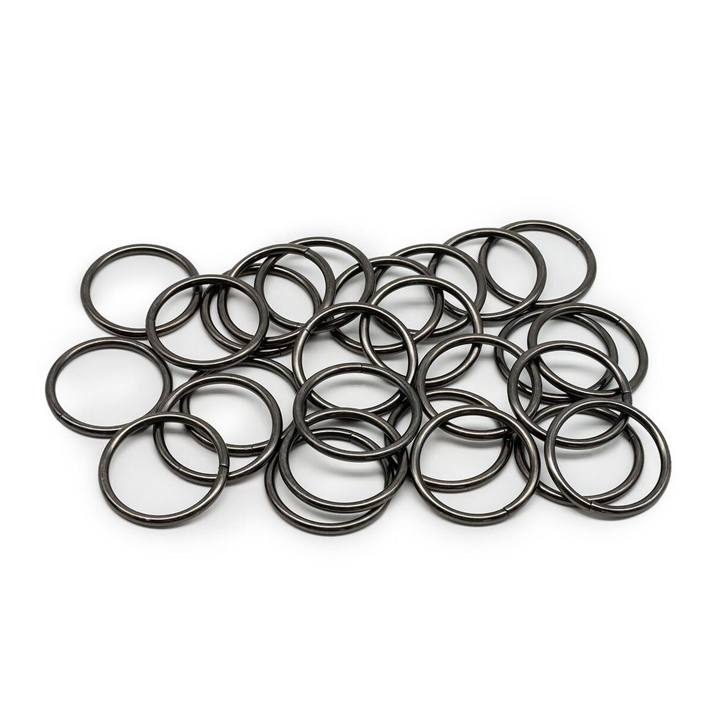 Кольцо разъемное металл in ⌀40 мм (44 мм внешн.), чер.никель, 100 шт