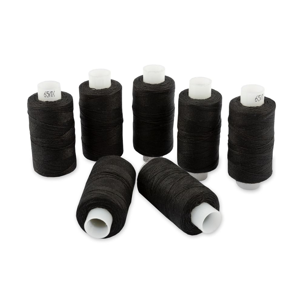 Нитки армированные ПНК им.Кирова 65ЛХ, бытовые, 200 м / 7 кат., 6818 черный