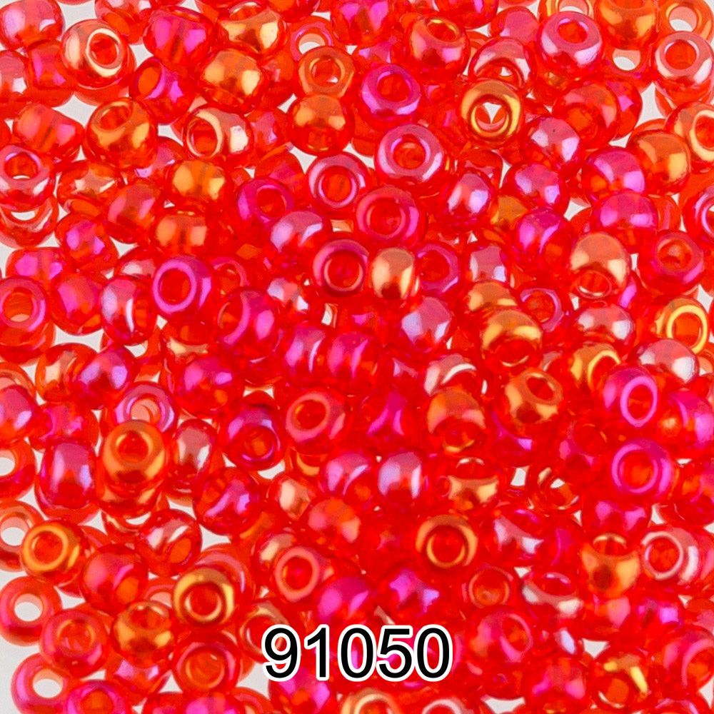 Бисер Preciosa круглый 10/0, 2.3 мм, 500 г, 91050 (Ф321) красный