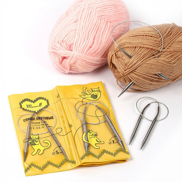 Набор круговых спиц Maxwell Gold 4 шт длина 40см 5-5.5-6-7мм