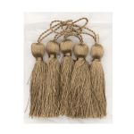 Кисти шторные 70.0 мм, вискоза, цв.107 т.бежевый, 5 шт