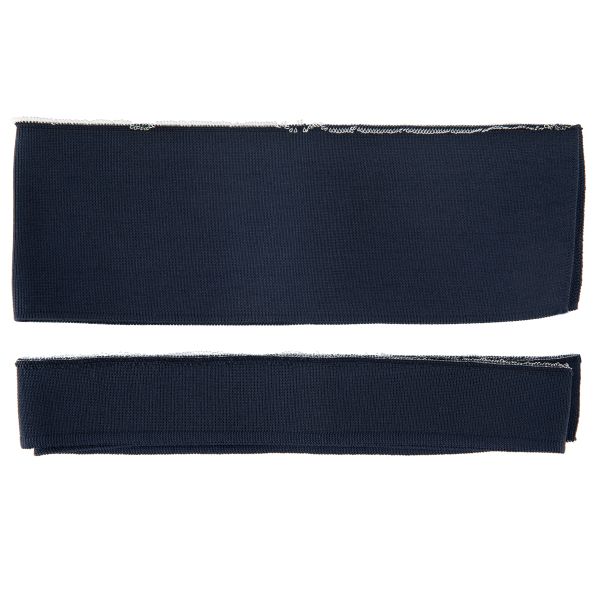 Воротник трикотажный с манжетами (комплект): воротник 8х48-52 см, подвяз на рукава 3.5х100 см, №5 темно-синий, Blitz MAPP