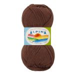 Пряжа Alpina Holly / уп.10 мот. по 50г, 200м, 923 серо-коричневый