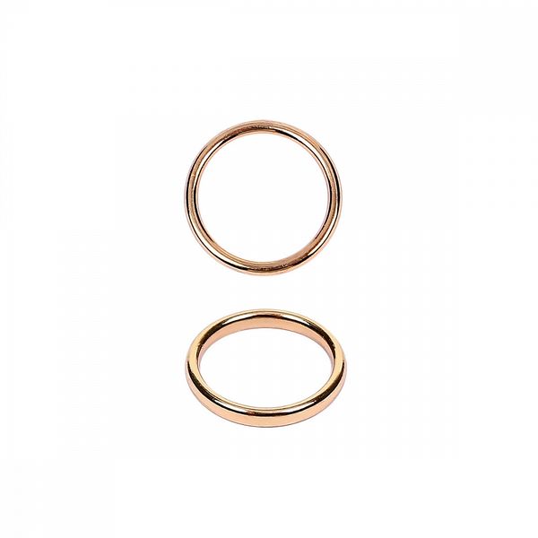 Кольца для бюстгальтера металл ⌀8.0 мм, 008 цв.золото, уп.100 шт