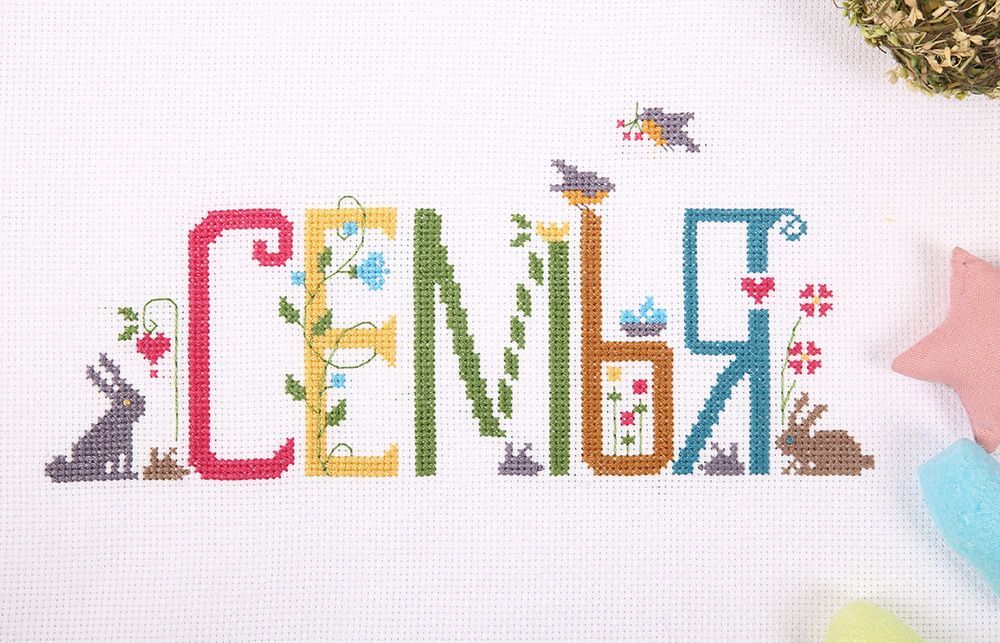 Набор для вышивания нитками Panna, Семья 23,5х12,5 см