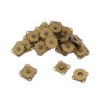 Кнопка магнитная металл пришивная ⌀14.0 мм, латунь, 20 шт