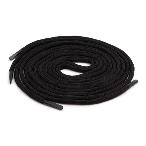 Шнурки круглые с металлическим наконечником 4.0 мм / 150 см, 1 пара (2 шт), черный, 6220-0133