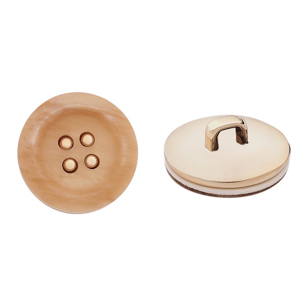 Пуговицы 4 прокола 26L=16 мм, пластик, col. C бежевый, 36 шт, CN2839