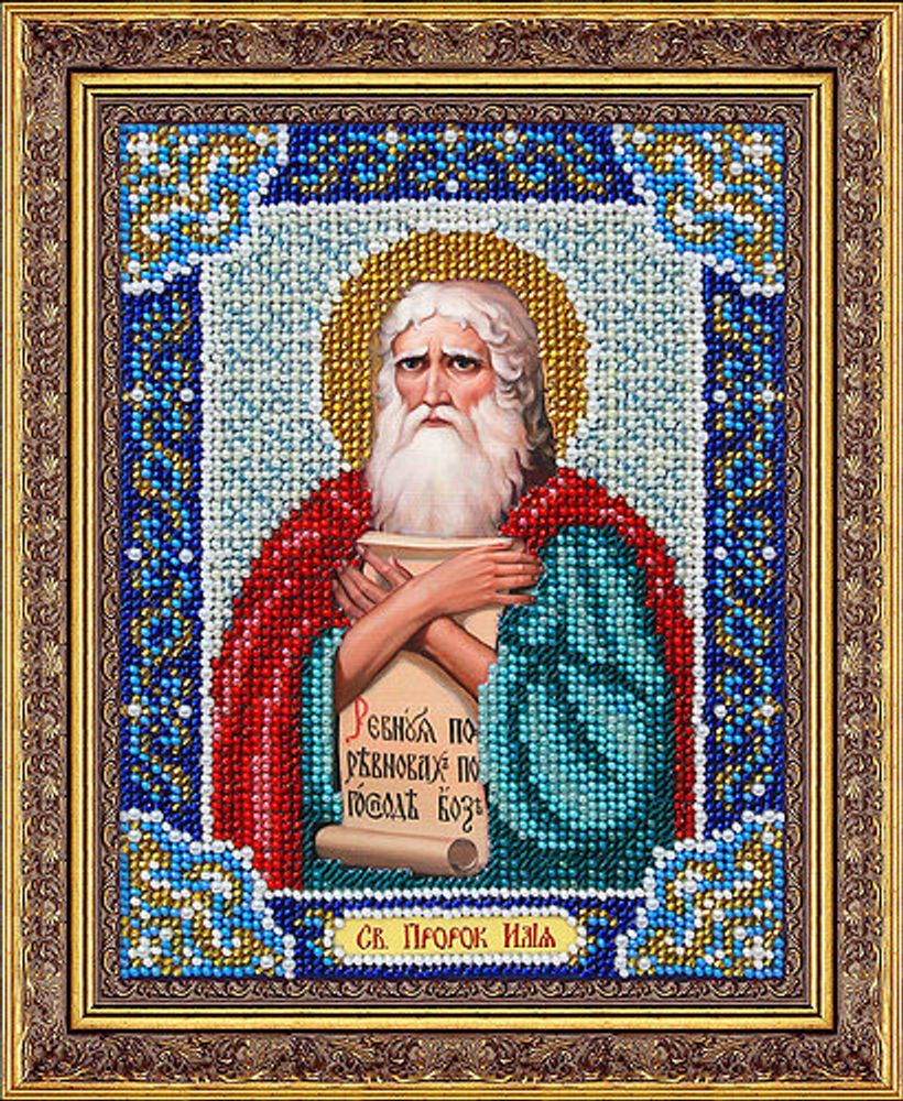 Паутинка, Святой Пророк Илья 14х18 см