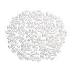 Бусины пластик (жемчуг) 3х6 мм, 15 г, Astra&Craft, белоснежный