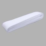 Лента (тесьма) шторная: сборка параллельная нефикс. 40 мм / 10 метров, (1 ряд петель, 2 шнура), белый, (401)