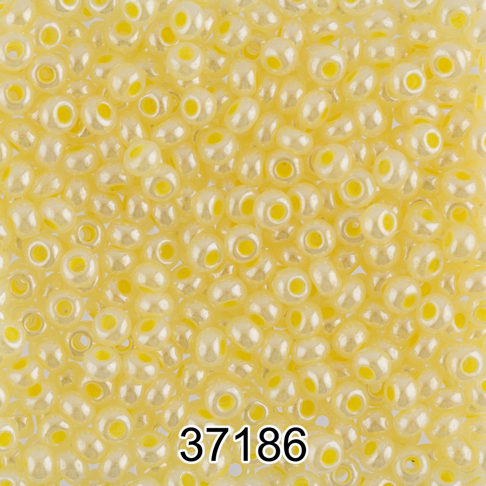 Бисер Preciosa круглый 10/0, 2.3 мм, 500 г, 37186 (Ф043) желтый