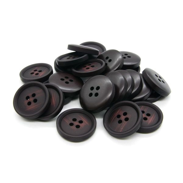 Пуговицы 4 прокола 34L (21мм), (Bordo (бордовый)), 24 шт