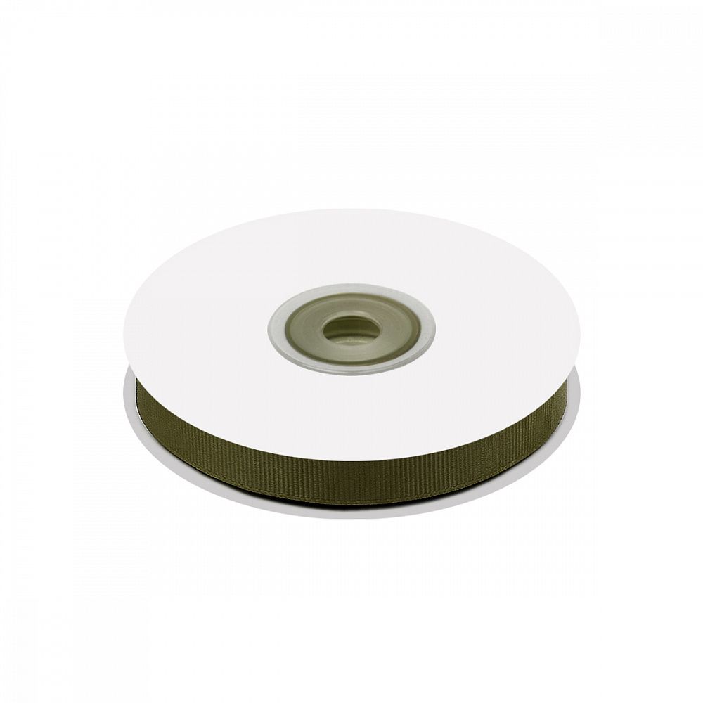 Лента репсовая (в рубчик) 10.0 мм цв. 569 хаки уп.22.86м (±1м)