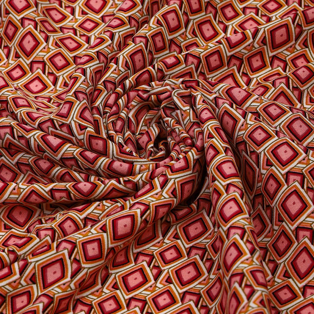 Штапель 90 г/м², шир.145 см / 2 метра, TBY.Vi.pr.E1348.3.2, цв.03 красный /TOS/