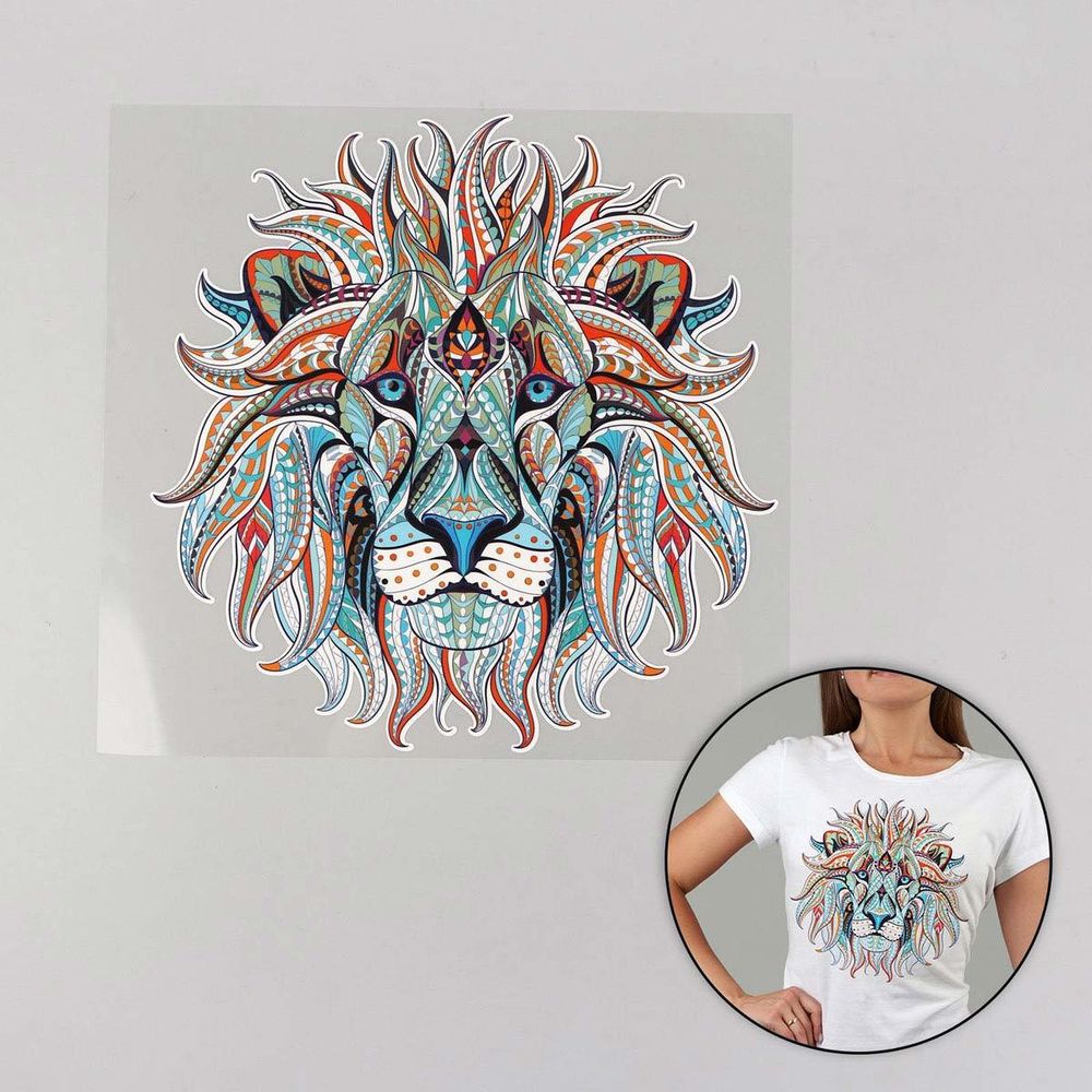 Термотрансфер лев 20х20см упак. 5 шт