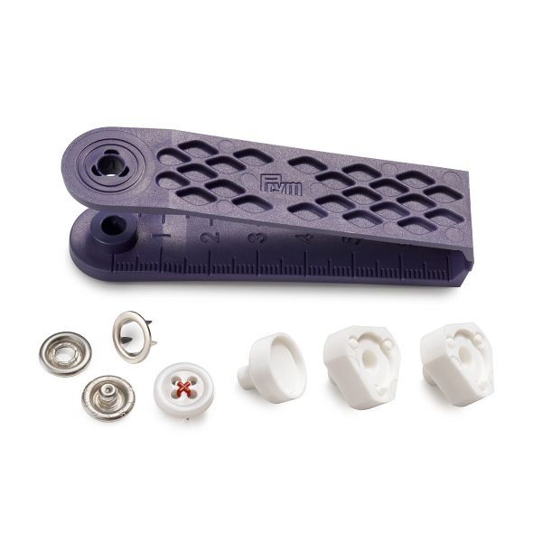 Кнопка рубашечная (джерси) имитация стежка 12.0 мм, красный Prym 390612