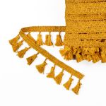 Бахрома отделочная 45.0 мм / 10 метров, с кистями, 188 св.охра, Gamma 444