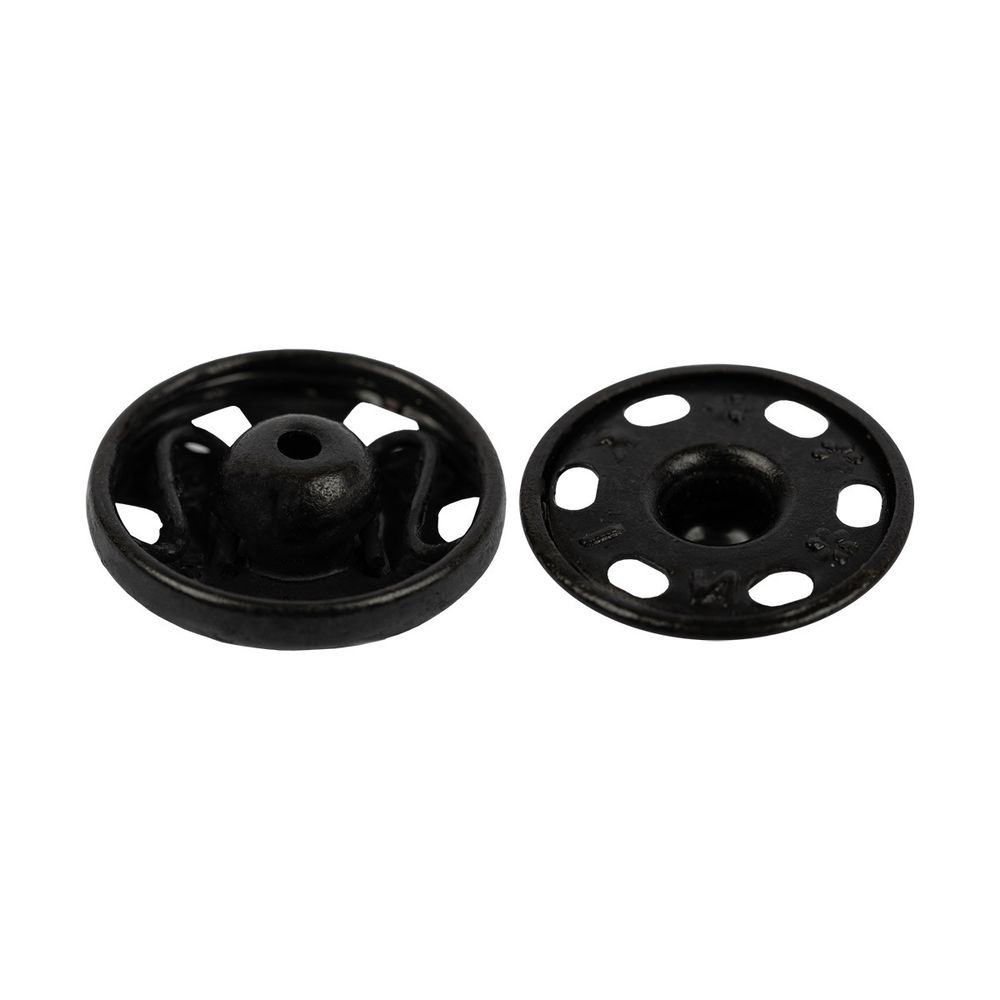 Кнопка пришивная металл ⌀18.0 мм, 4х6 шт, черный, KOH-I-NOOR 10 (KIN1000 №7)