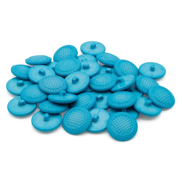 Пуговицы на ножке 28 мм (17-4540 бирюза), 36 шт