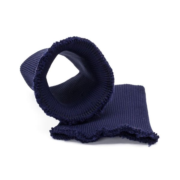 Манжеты трикотажные 9.0х9.5 см, 1 пара, средней плотности 14 кл, 1х1, 8110 т.синий