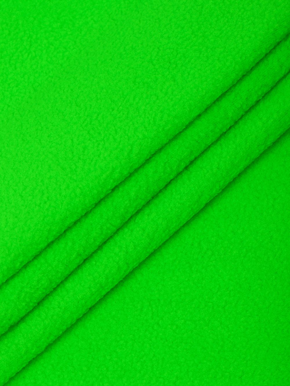 Флис 2-сторонний 190 г/м², 150 см / 2 метра, TBY-0059-333.2, цв.F333 неон зеленый