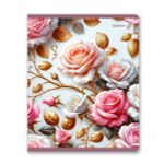 Тетрадь ученическая общая, выборочные блёстки, A5+ 48 л. на скобе 65 г/м², белизна 100 %, 10 шт, клетка, 01130 Микс-Блеск перламутра, Светоч Т83