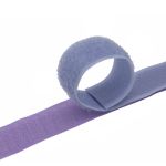 Лента контактная липучка (велкро) пришивная фасовка 20 мм / 25 см, 62 бледная сирень, /пара/, Hobby&Pro, кач."A" /TOS/