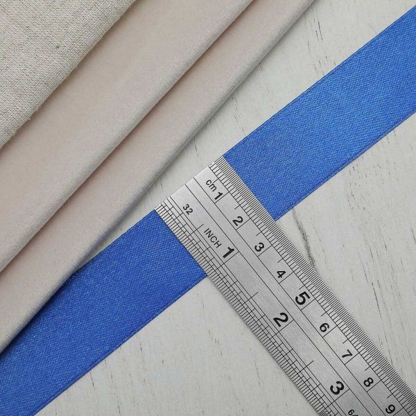 Лента атласная 1-сторонняя 25.0 мм / 22.86±1 метров, 155 василек, Globus