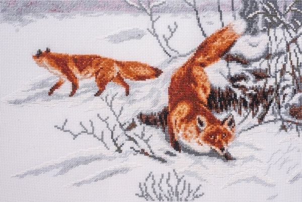 Набор для вышивания нитками Палитра, Чую добычу! 30х20 см