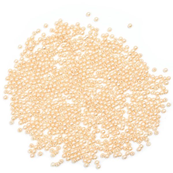 Бусины пластик (жемчуг) ⌀4 мм, 25 г, Astra&Craft, 005 NL бежевый