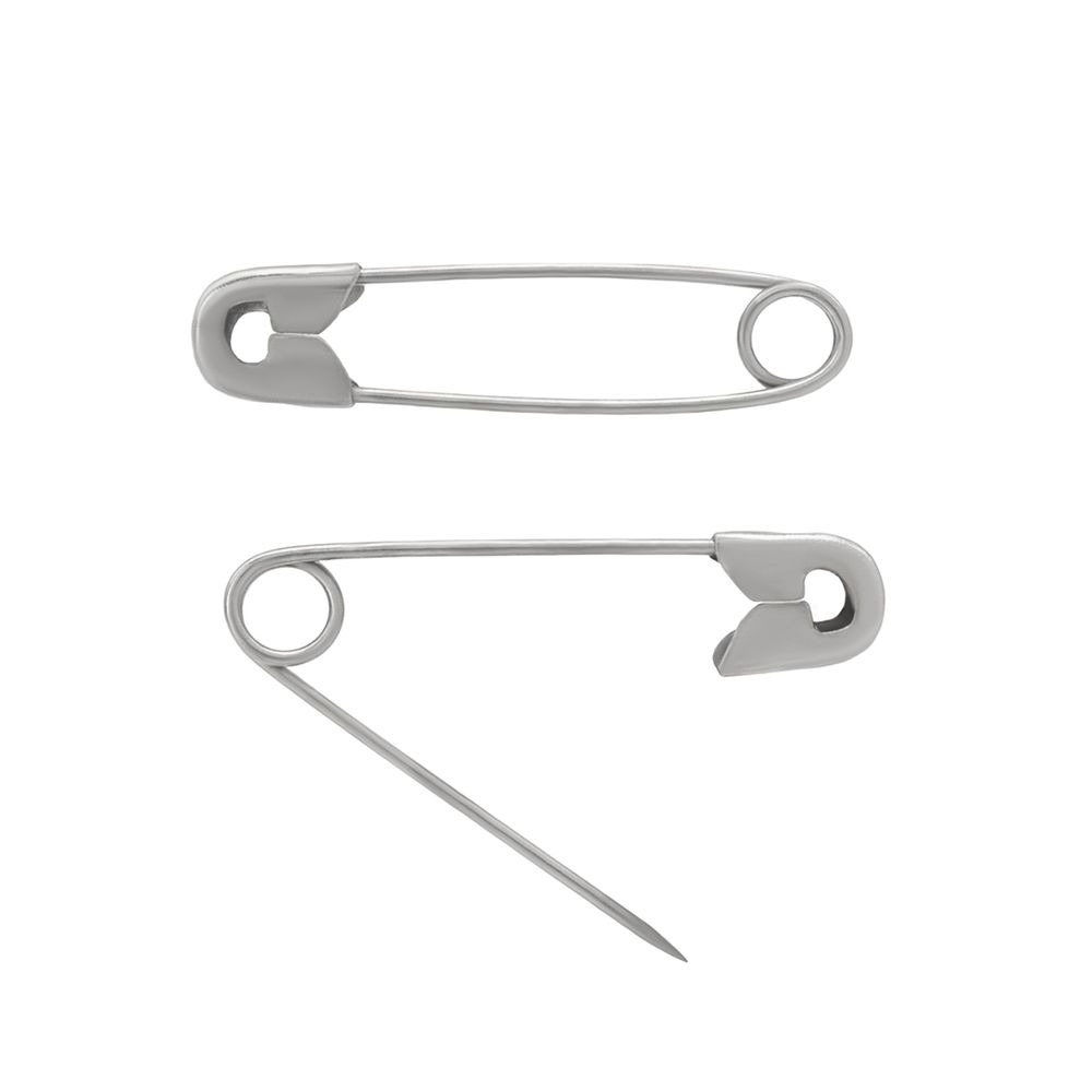 Булавки английские l=28 мм, никель, 1000 шт, С-56